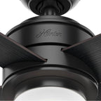 Hunter 59321 Matte Black 52'' Hepburn-matte Black Image 4