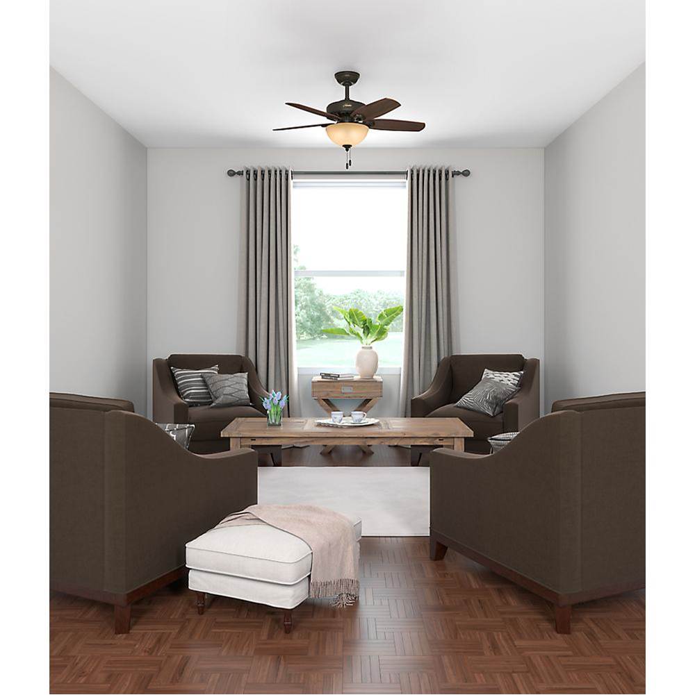 Hunter 52218 New Bronze 42'' Builder Small Room-new Bronze-bowl Image 2