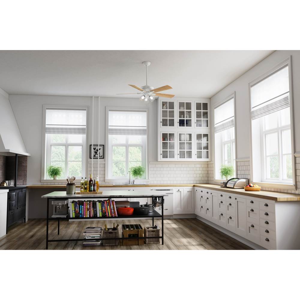 Hunter 54204 Fresh White 52'' Crestfield-fresh White Image 2