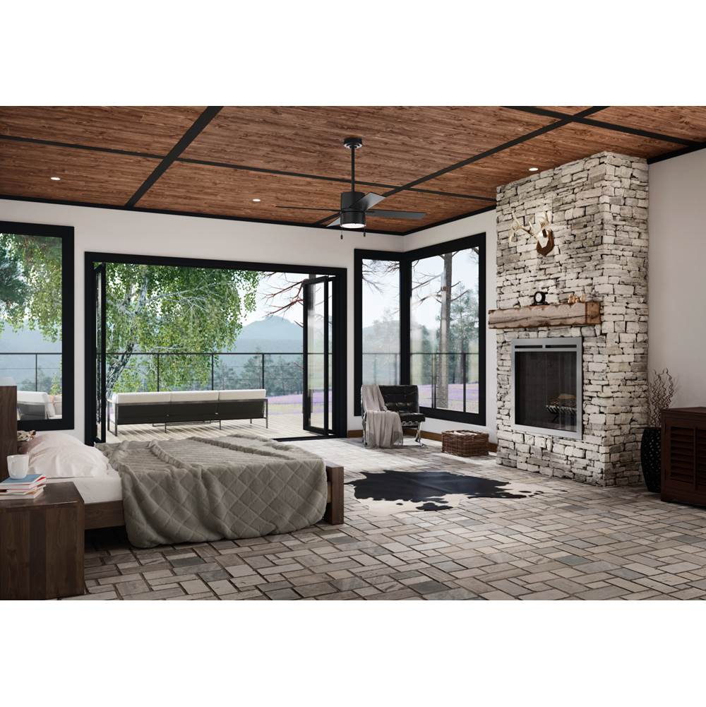 Hunter 54215 Matte Black 52'' Beck - Matte Black Image 2