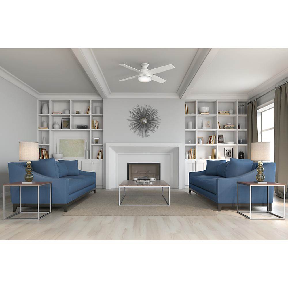 Hunter 59242 Fresh White 52'' Dempsey Lp-fresh White Image 2