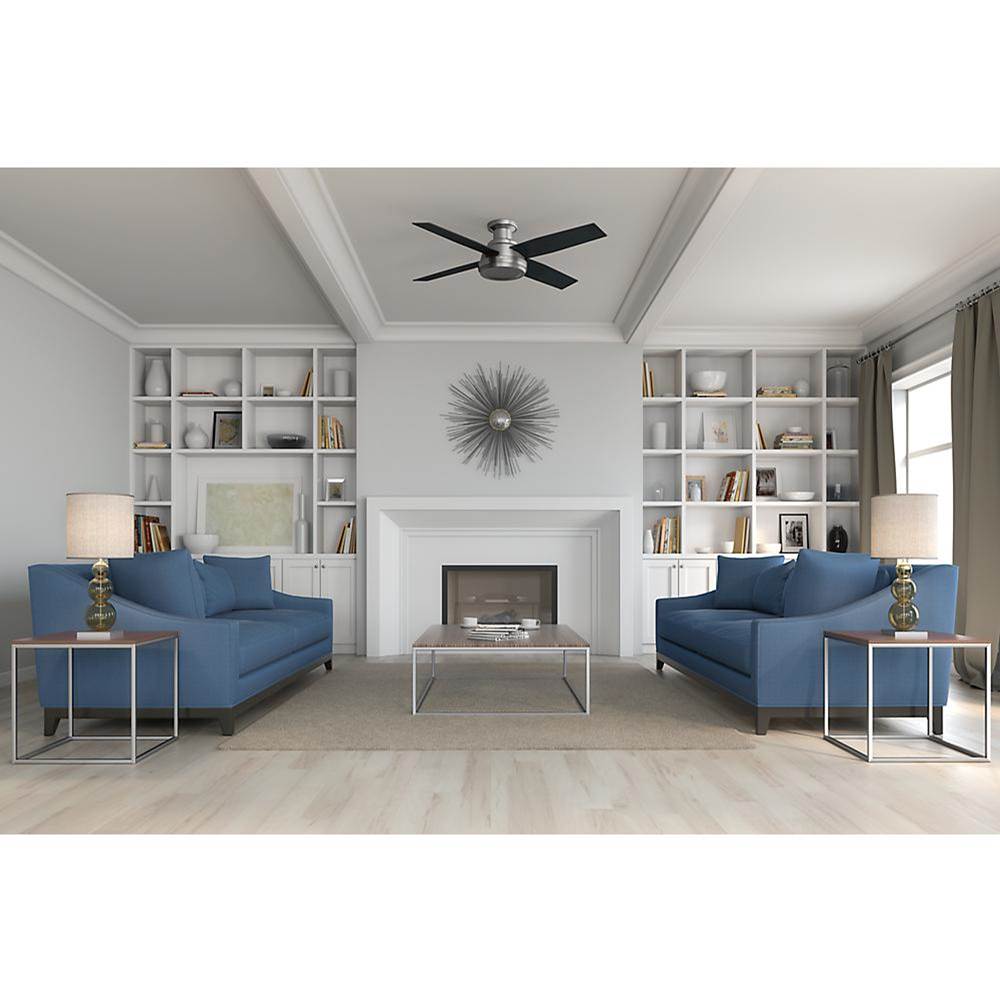 Hunter 59247 Brushed Nickel 52'' Dempsey Lowpro-brushed Nickel-no Light Image 2