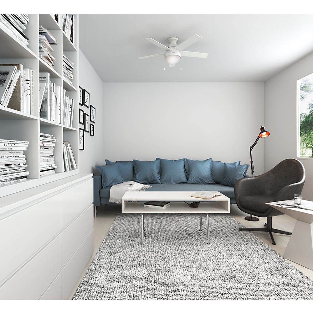Hunter 59269 Fresh White 46'' Anslee Lp-fresh White Image 2
