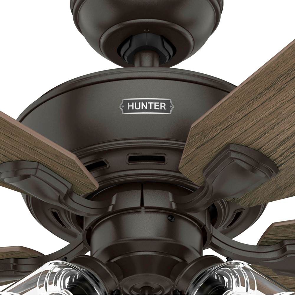 Hunter 52345 Noble Bronze 52 Inch Rosner Noble Bronze Ceiling Fan With Led Light Kit And Pull Chain Image 6