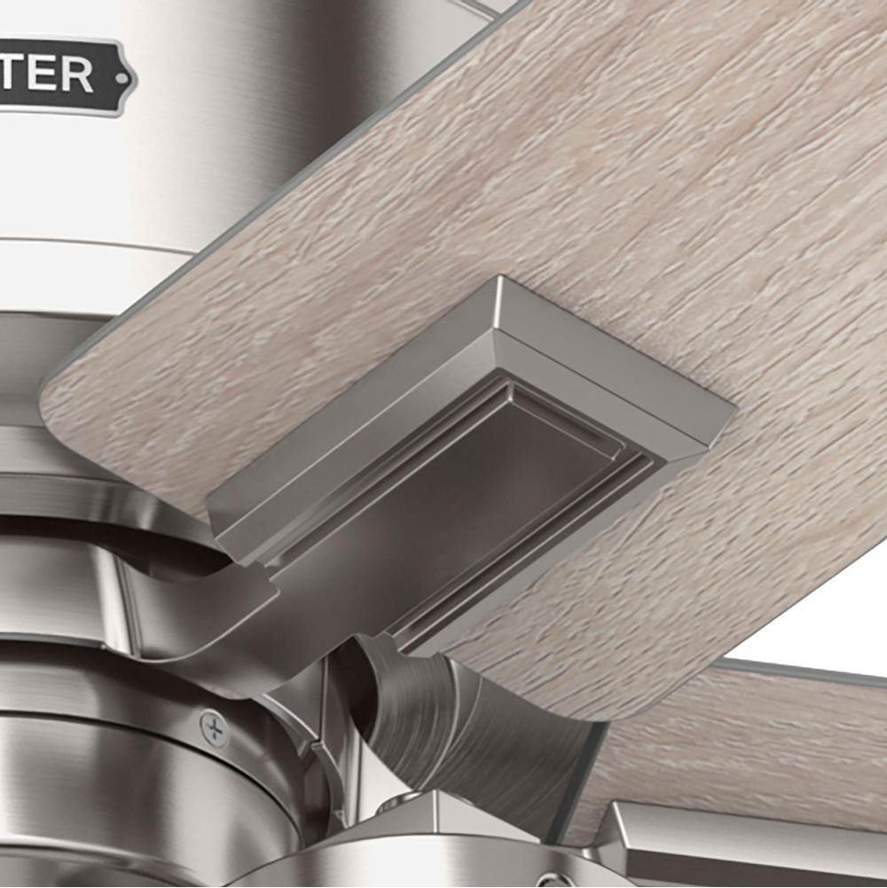 Hunter 52993 Brushed Nickel 52 Inch Astwood Ii  Brushed Nickel Ceiling Fan With Led Light Kit And Handheld Remote Image 6