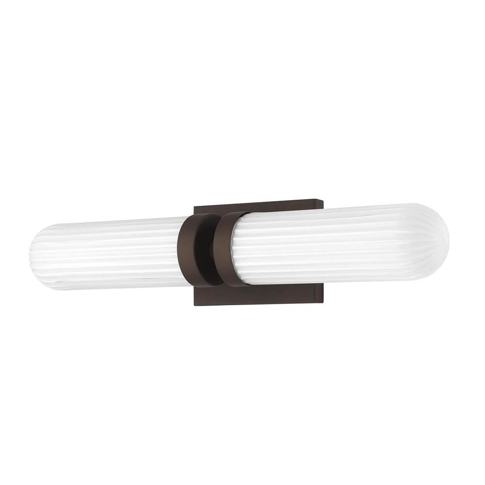 Hunter 13242 Matte Bronze Beverly Glen Jasmine Roth 2 Light Large 24 Inch Bath Vanity Sconce Image 1