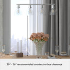 Hunter 48038 Brushed Nickel Van Nuys Brushed Nickel With Clear Glass 4 Light Chandelier Ceiling Light Fixture Image 2