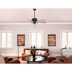 Hunter 51714 Noble Bronze 52 Inch Shady Grove Noble Bronze Ceiling Fan With Led Light Kit And Pull Chain Image 4