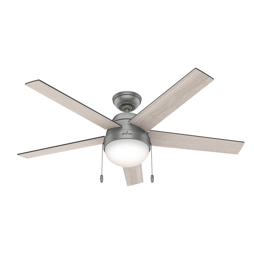 Hunter Anslee 52'' Anslee -matte Silver