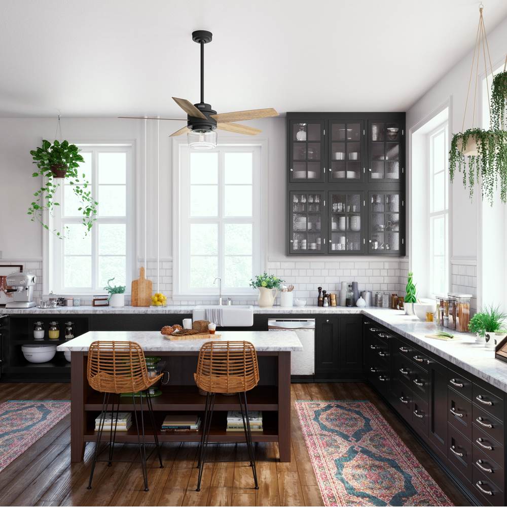 Hunter 52335 Matte Black 52in Margo - Flat Matte Black Image 4