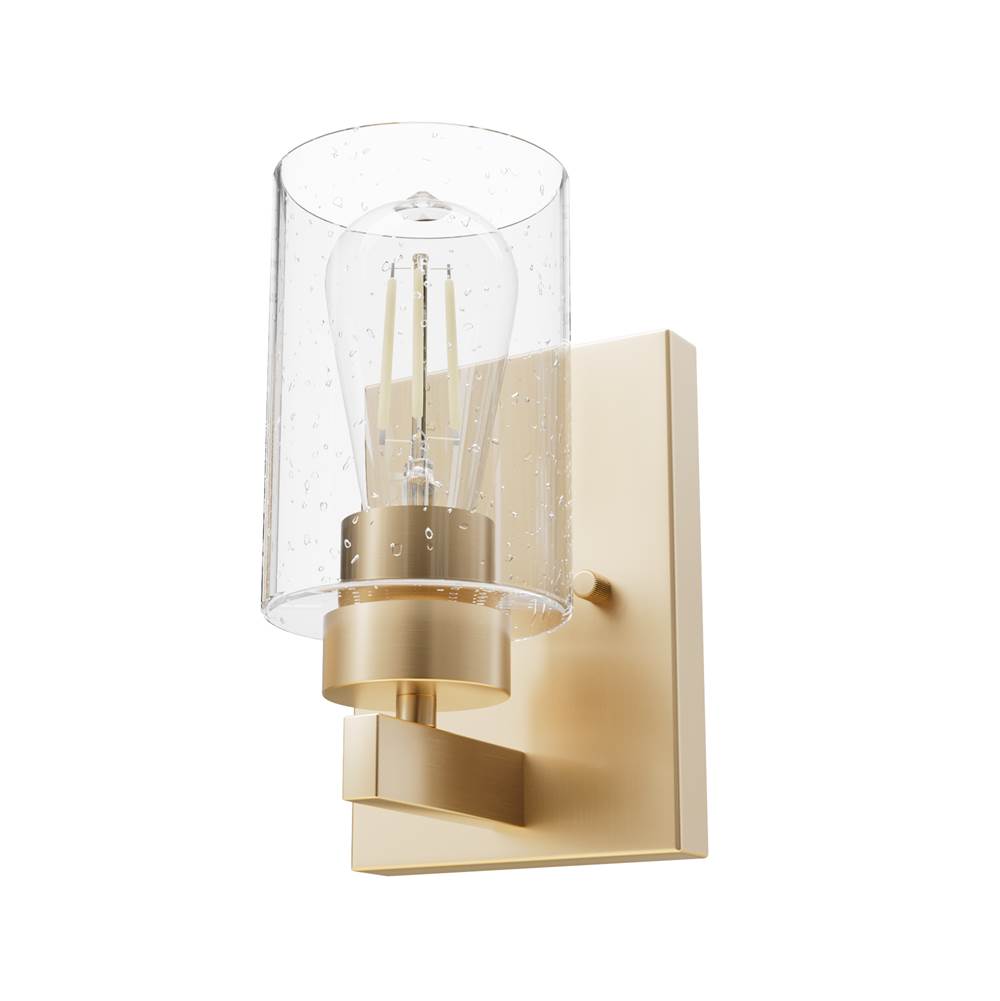Hunter 13072 Alturas Gold Hartland Alturas Gold With Seeded Glass 1 Light Image 1