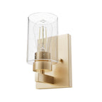 Hunter 13072 Alturas Gold Hartland Alturas Gold With Seeded Glass 1 Light Image 1