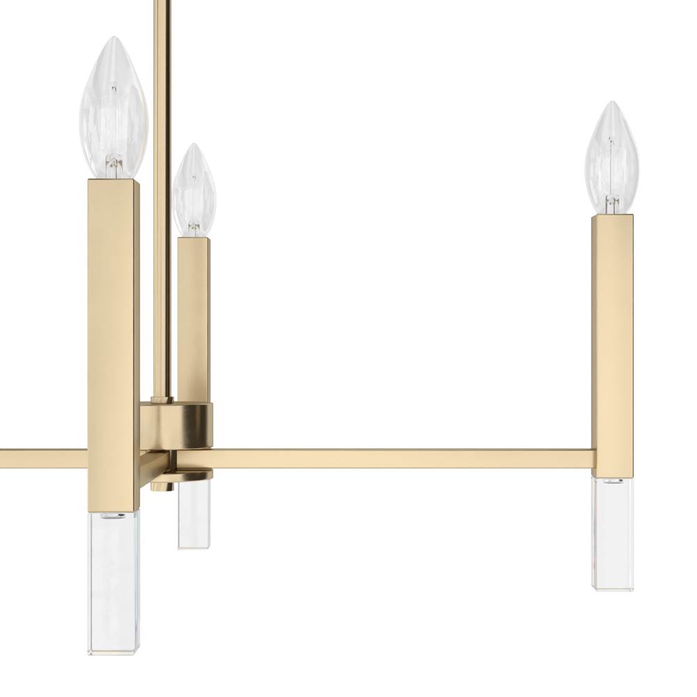 Hunter Sunjai Alturas Gold 7 Light Chandelier Ceiling Light Fixture