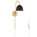 Hunter 48175 Luxe Gold Erling 1 Light Large Pin Up Sconce Gold Image 1