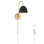 Hunter 48175 Luxe Gold Erling 1 Light Large Pin Up Sconce Gold Image 1