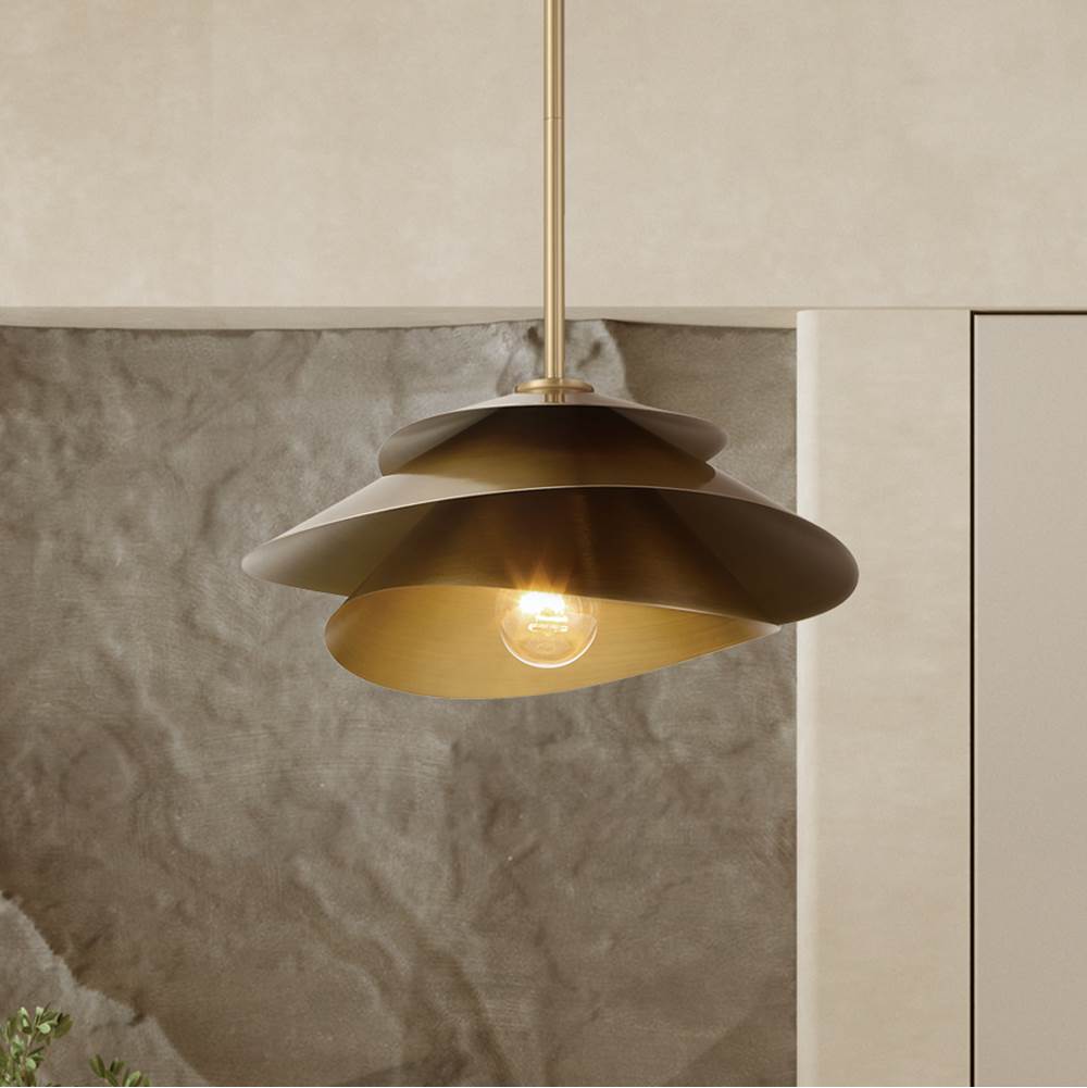 Hunter 48156 Alturas Gold Hiro 1 Light Large Pendant Gold Image 5