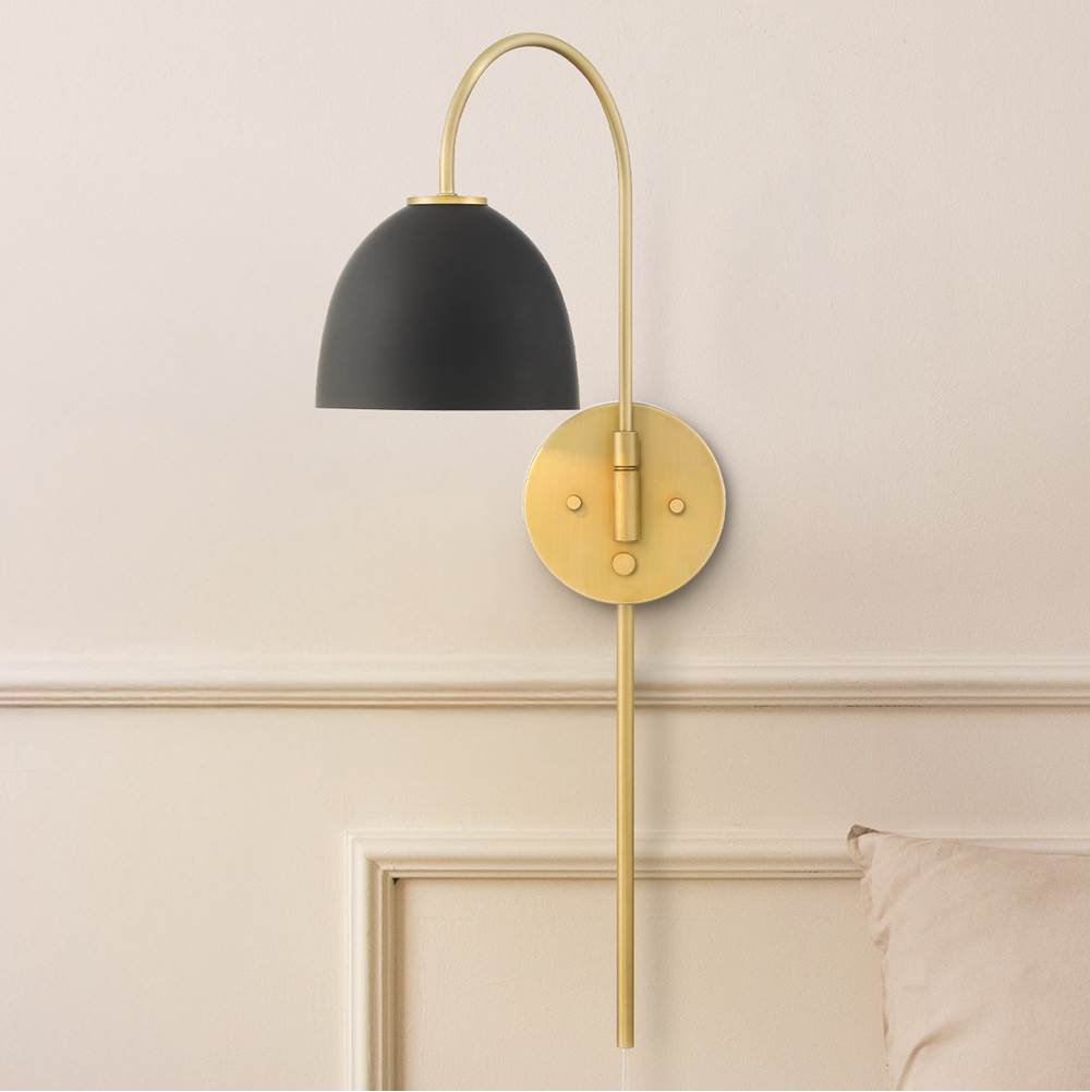 Hunter 48175 Luxe Gold Erling 1 Light Large Pin Up Sconce Gold Image 7