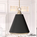 Hunter 19446  Klein 3 Light Metal Pendant 16 Inch Image 3