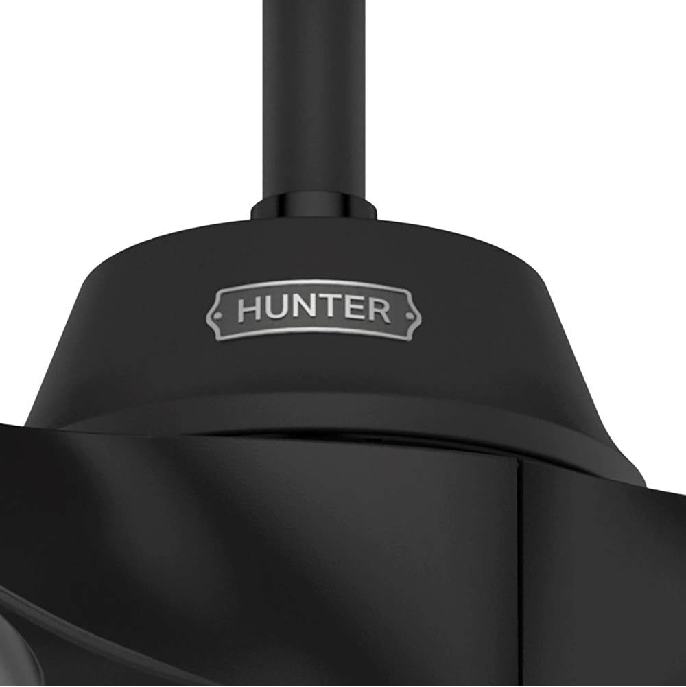 Hunter 52616 Matte Black 52in Mosely - Black Image 8