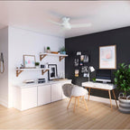 Hunter 52402 Matte White 44in Presto Lp - Matte Fresh White Image 4