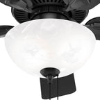 Hunter Swanson Hunter 44 Inch Swanson Matte Black Ceiling Fan With Led Light Kit And Pull Chain