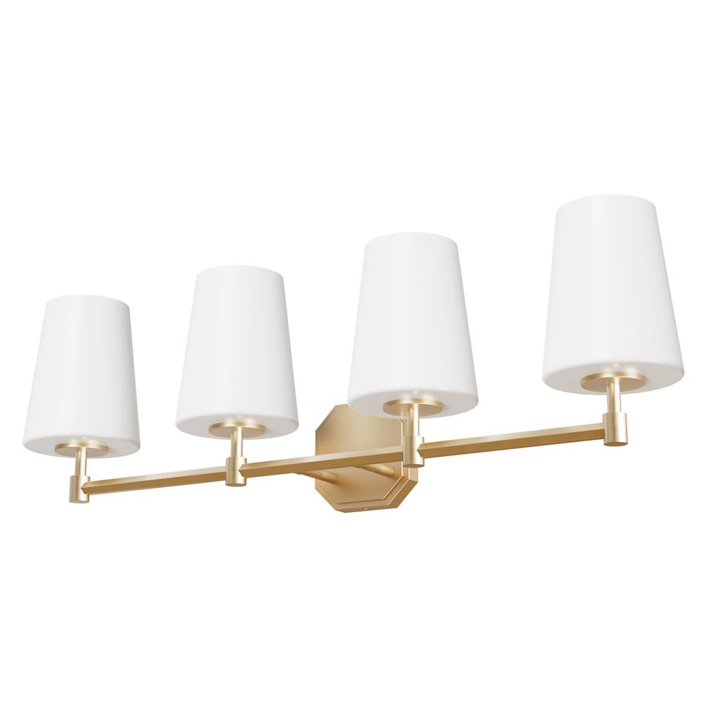 Hunter Nolita 4-light Vanity Alturas Gold