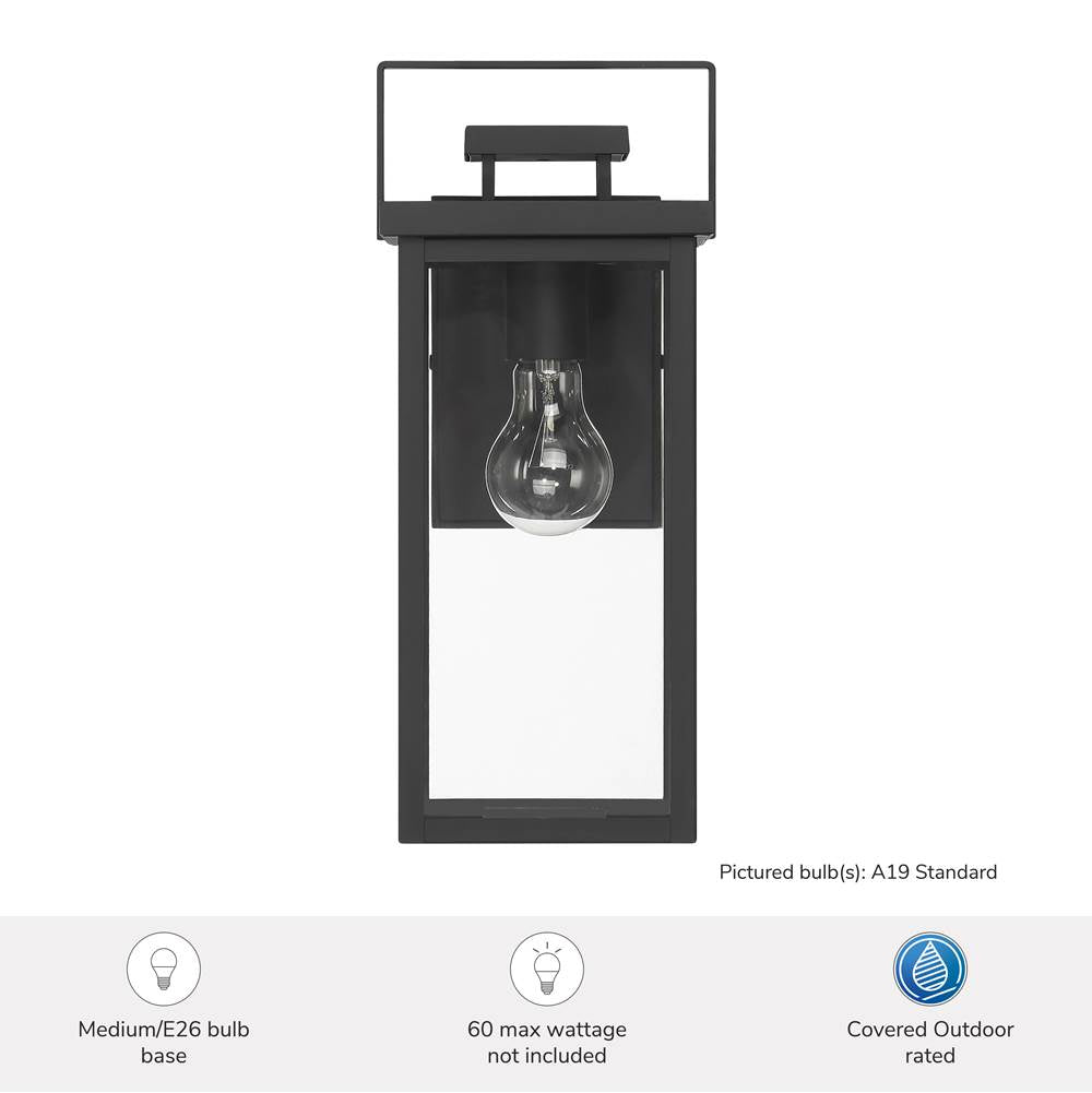 Hunter 46051 Matte Black Hunter Timbergrove Matte Black With Clear Glass 1 Light Image 6