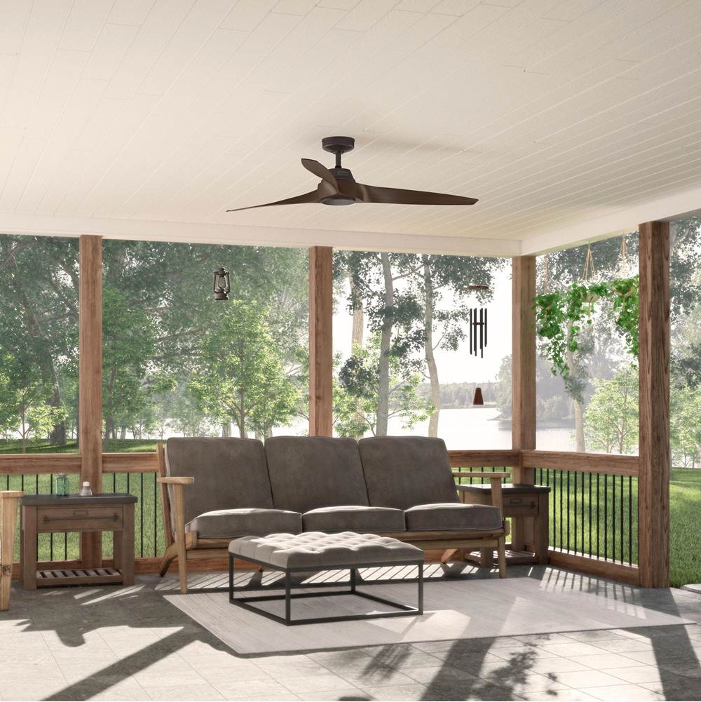 Hunter 53649 Premier Bronze 60 Inch Mosley Energy Star Premier Bronze Damp Rated Ceiling Fan And Wall Control Image 6