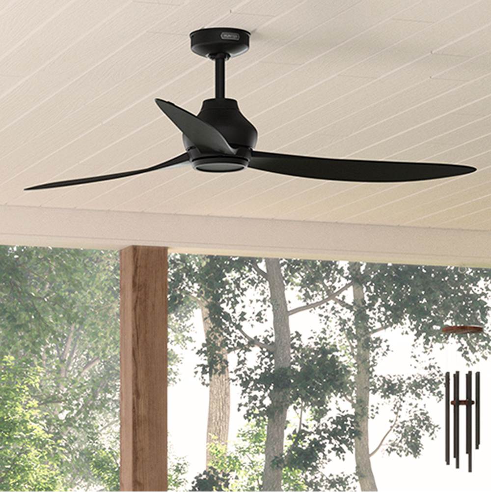 Hunter 52810 Matte Black 60 Inch Mazzini Matte Black Image 7