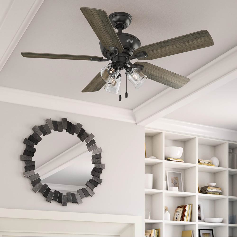 Hunter 52345 Noble Bronze 52 Inch Rosner Noble Bronze Ceiling Fan With Led Light Kit And Pull Chain Image 3