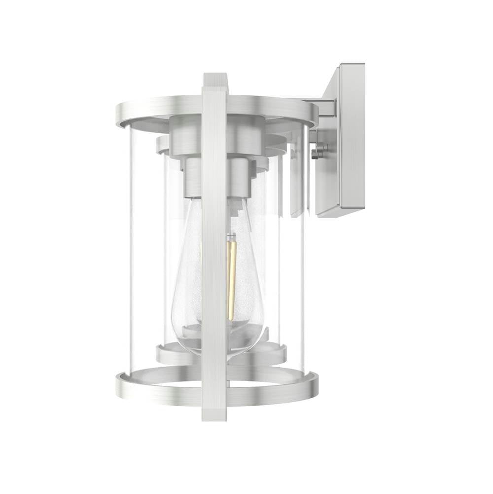 Hunter 48007 Brushed Nickel Astwood Brushed Nickel With Clear Glass 3 Light Vanity Wall Light Fixture Image 6