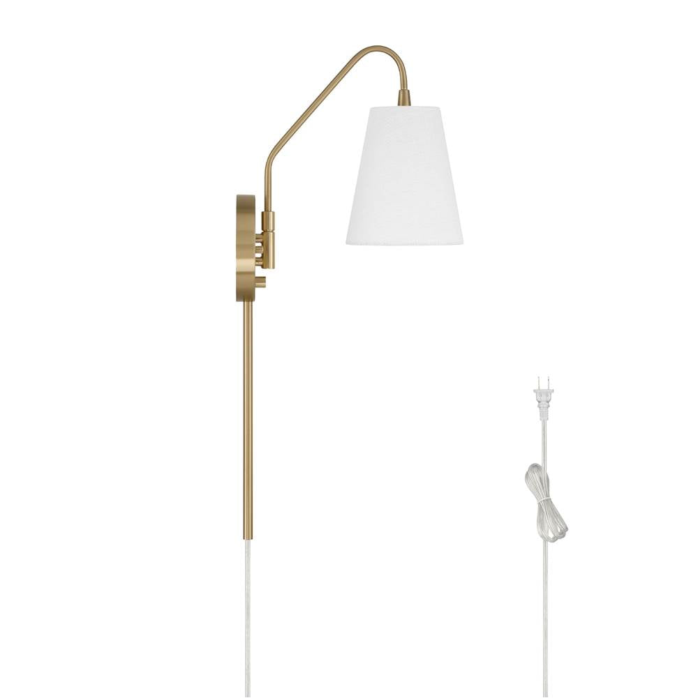 Hunter 48173 Alturas Gold Valley Park 1 Light Large Pin Up Sconce Gold Image 2
