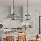 Hunter 13095 Flat Matte Black Hunter Fair Oaks Flat Matte Black 4 Light Pendant Ceiling Light Fixture Image 6