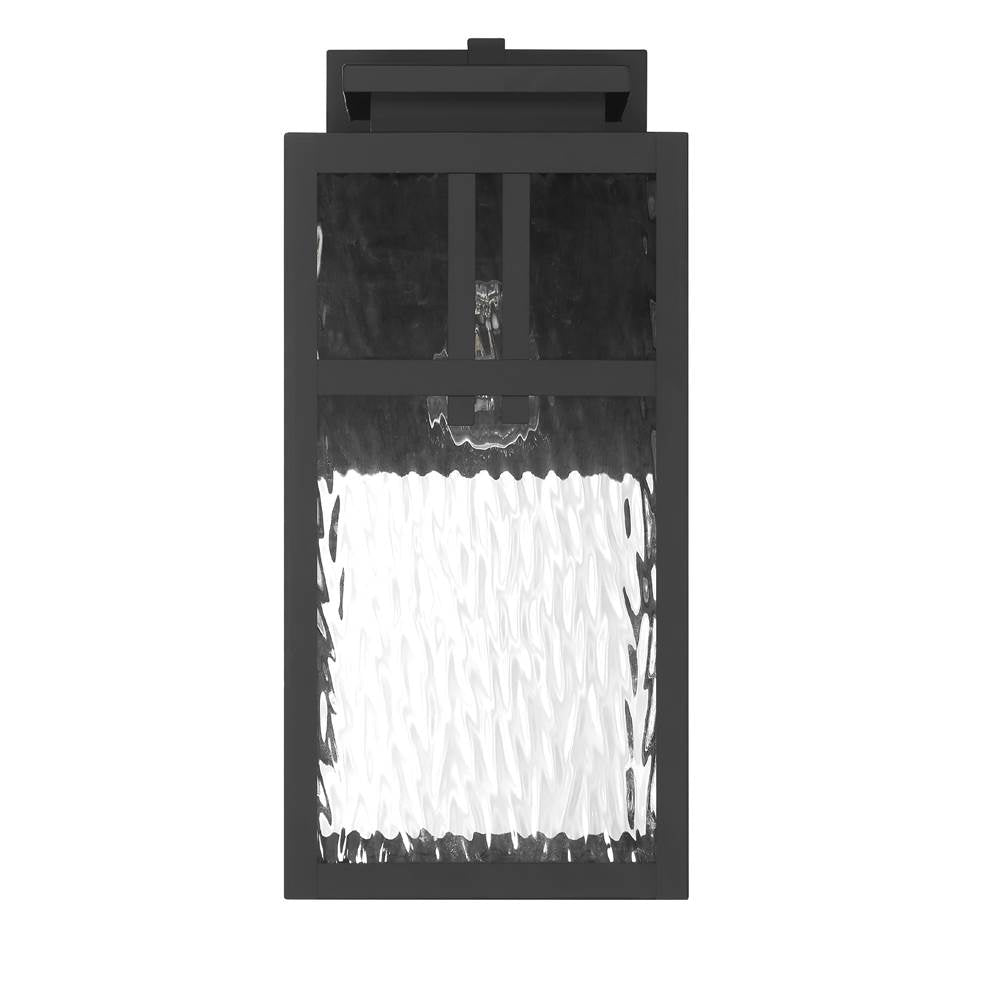Hunter 46044 Matte Black Aspenbrook Outdoor 1 Light Large Wall Light Black Image 1