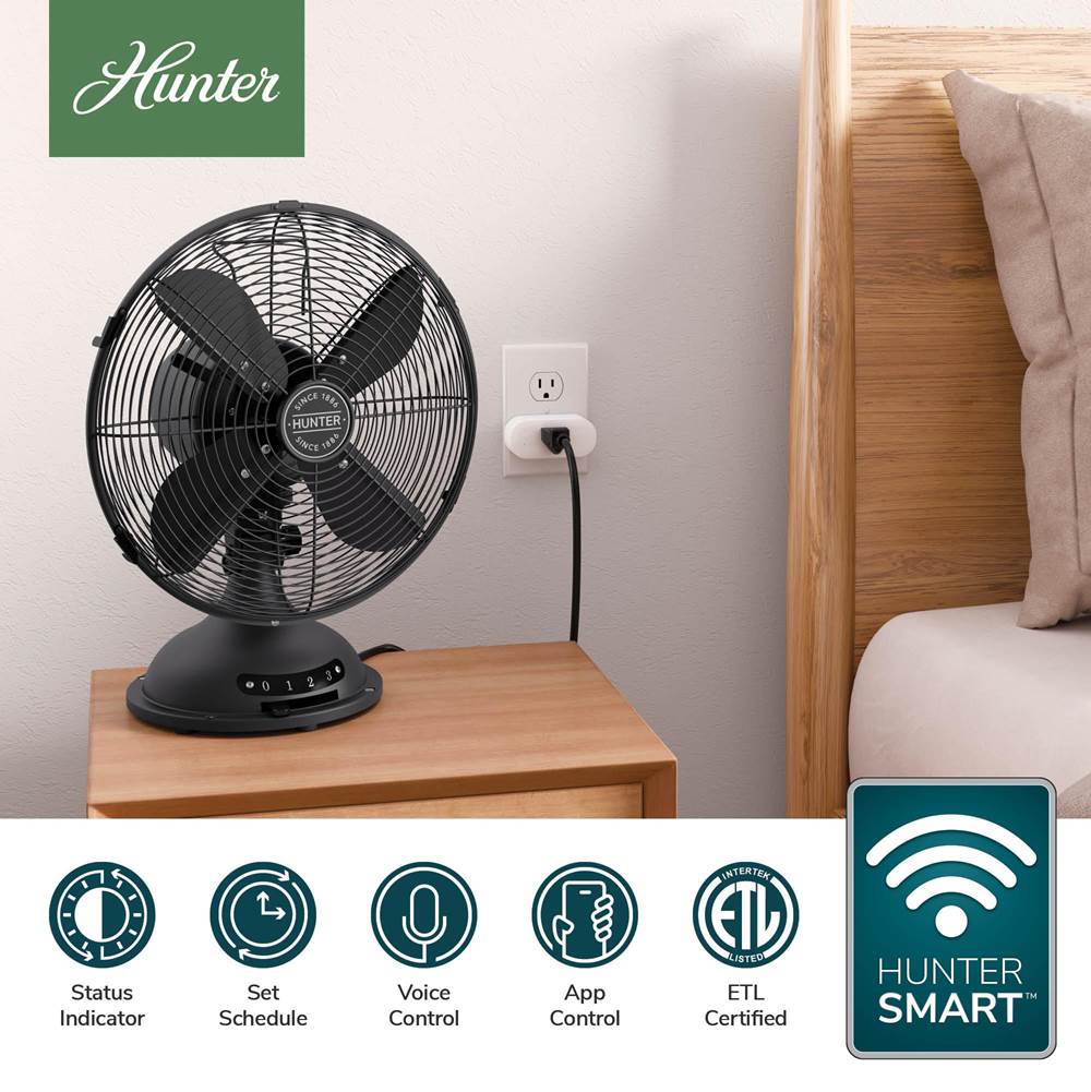 Hunter 99983 Fresh White Huntersmart Smart Plug Image 3