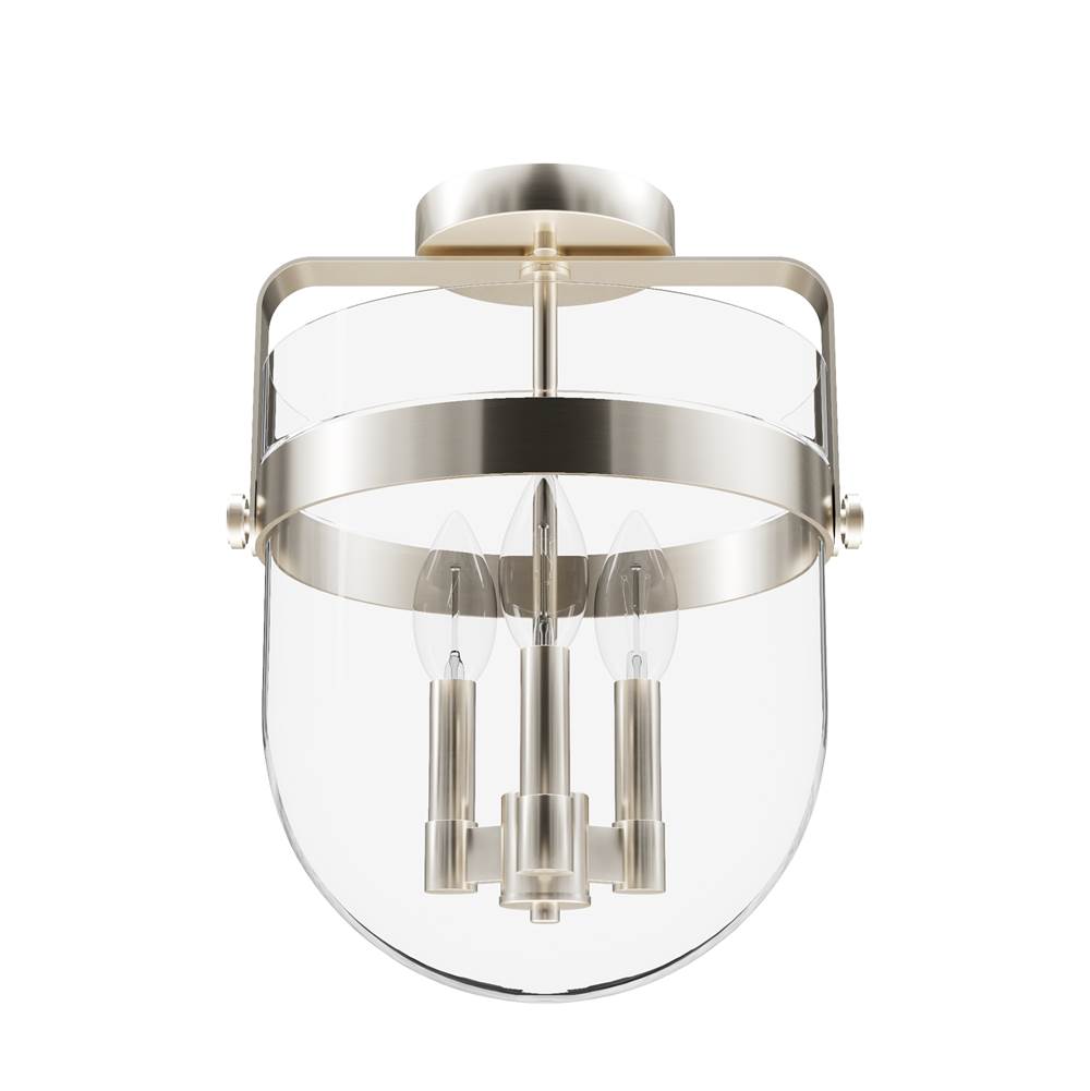 Hunter Karloff 3 Light Semi-flush Mount