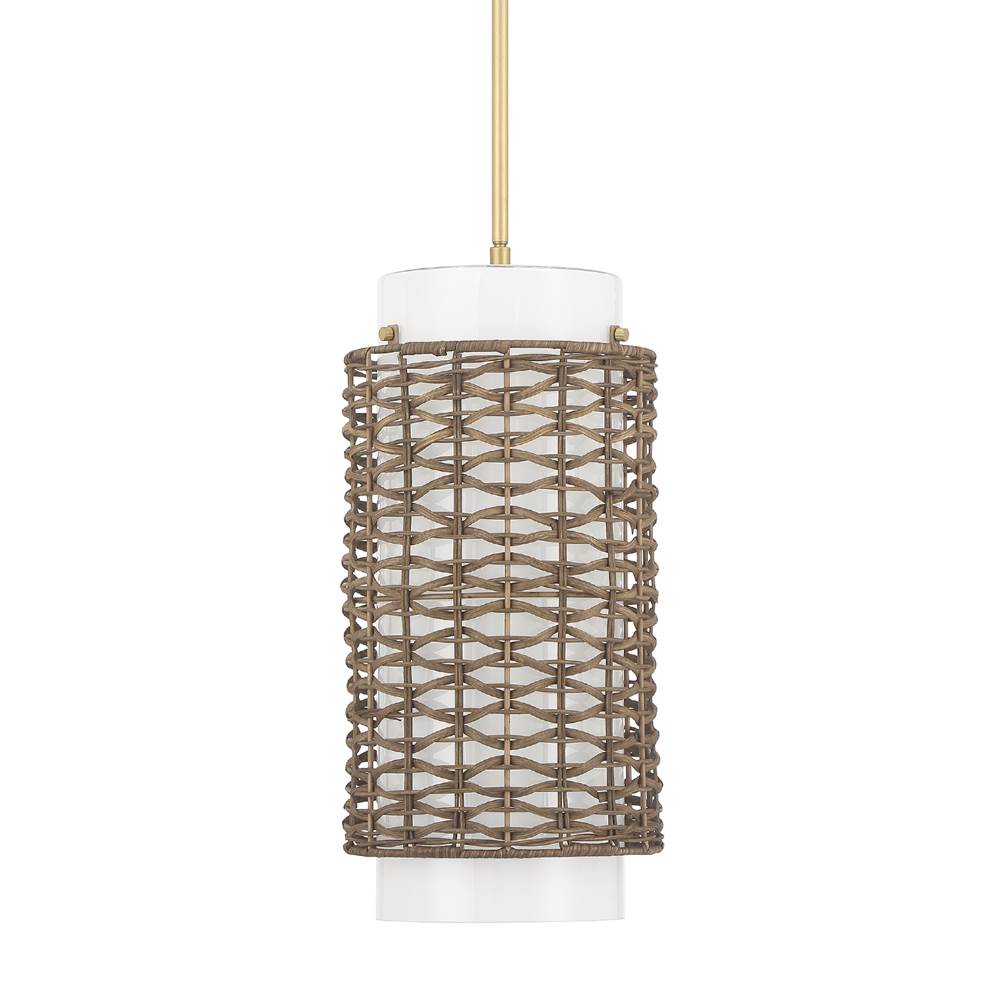 Hunter 48207 Luxe Gold Laila 1 Light Medium Pendant Brown Image 1