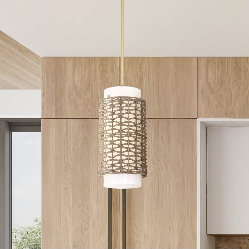 Hunter 48207 Luxe Gold Laila 1 Light Medium Pendant Brown Image 5