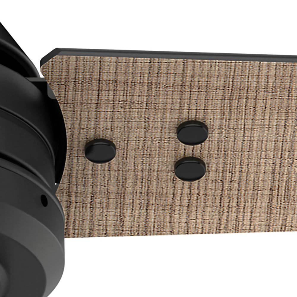 Hunter 52979 Matte Black 60 Inch Cassius Energy Star Matte Black Damp Rated Ceiling Fan And Wall Control Image 7