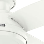 Hunter 59334 Fresh White 44 Inch Dempsey Lp Fresh White Image 5