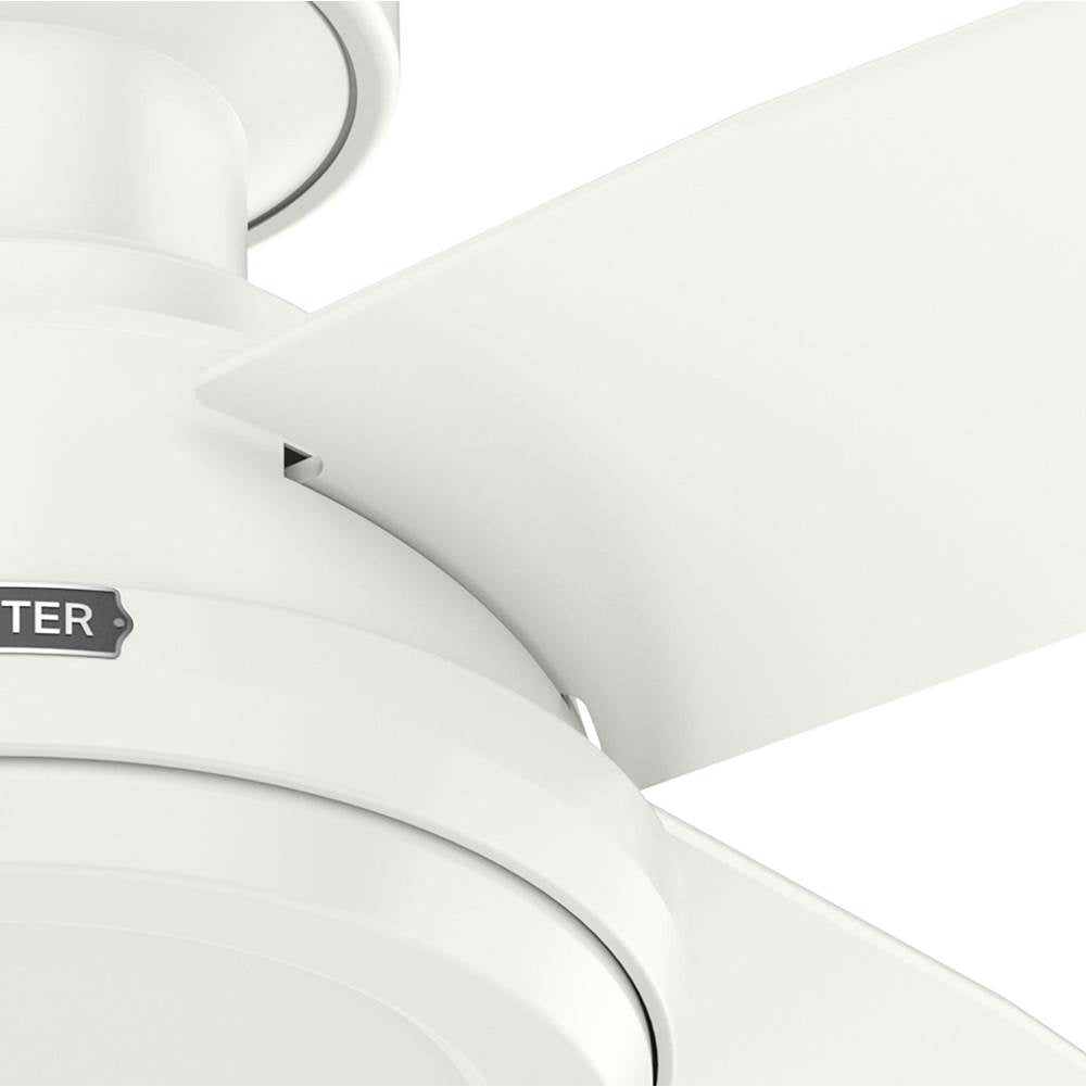Hunter 59334 Fresh White 44 Inch Dempsey Lp Fresh White Image 5