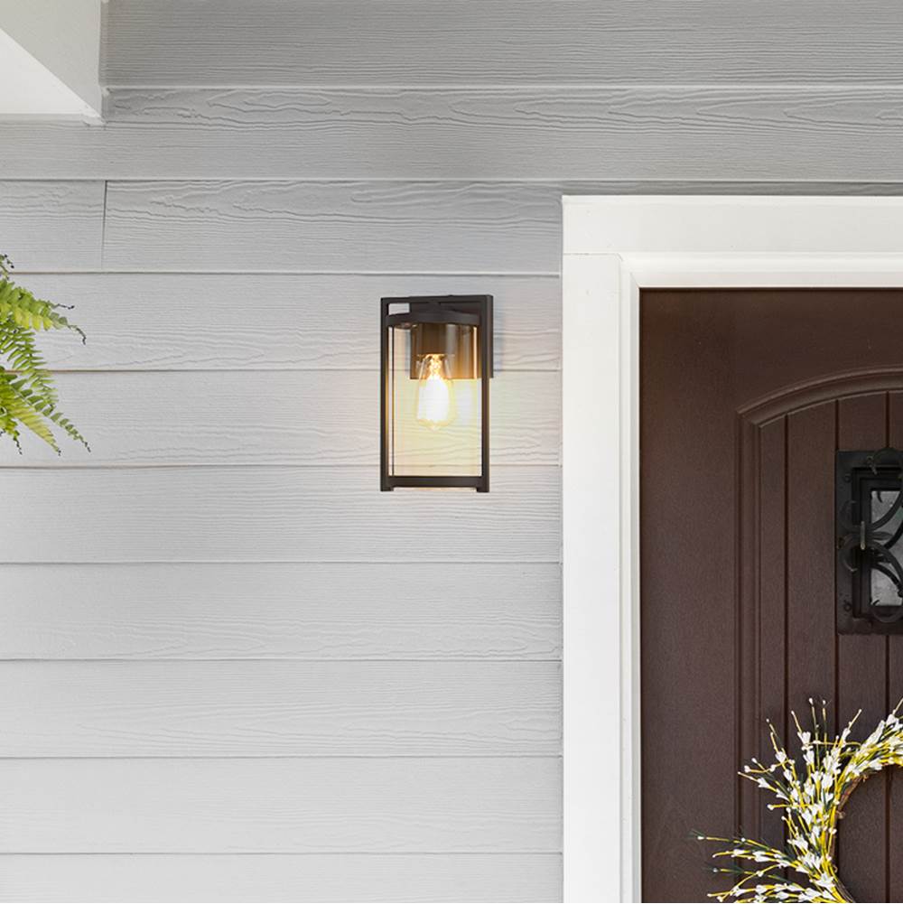 Hunter 46066 Matte Black Astwood Outdoor 1 Light Small Wall Light Black Image 6