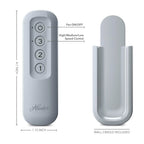 Hunter 99729 Dove Grey Universal No Light Handheld Remote With Receiver Image 2