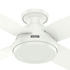 Hunter 59334 Fresh White 44 Inch Dempsey Lp Fresh White Image 2