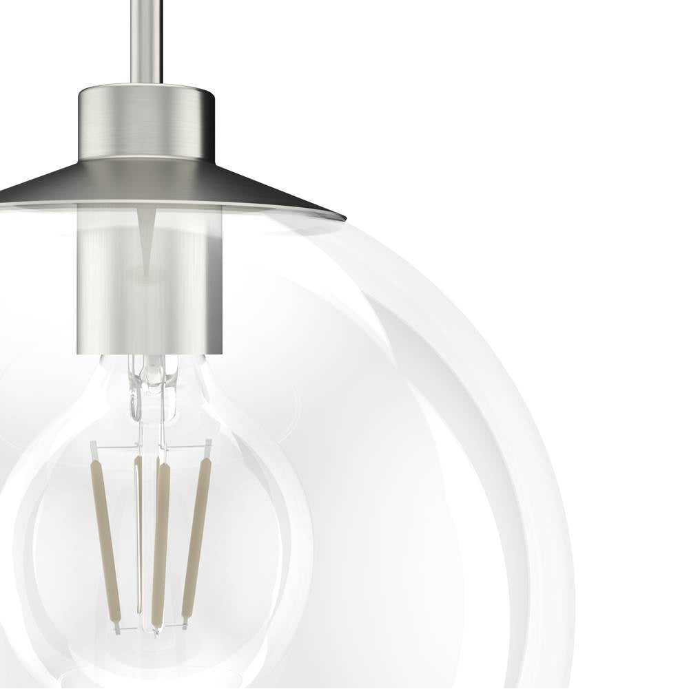 Hunter 19754 Brushed Nickel Xidane Medium Pendant 12 Inch Image 5