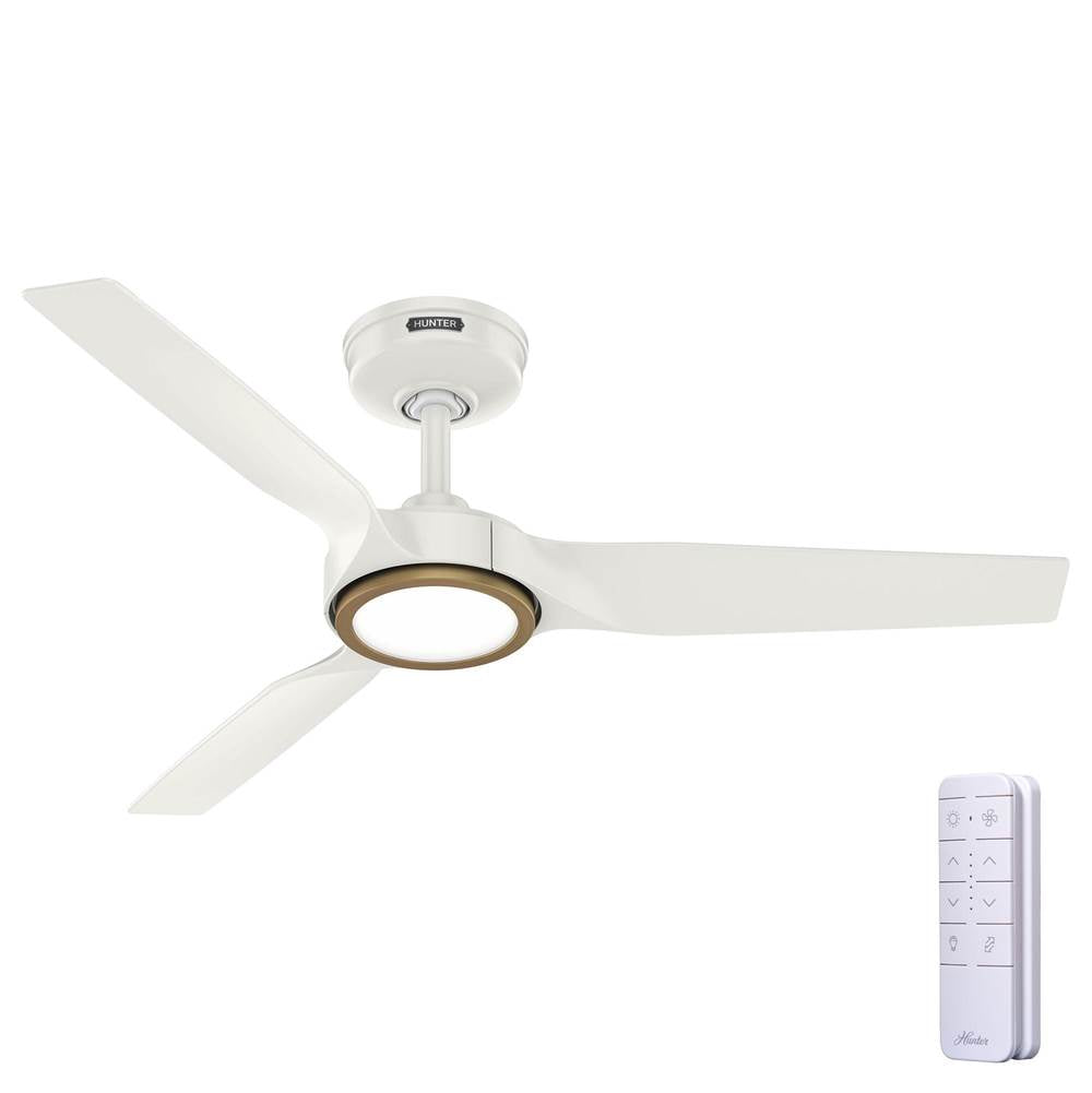 Hunter 53643 Fresh White Zentech 3 Blade Indoor/outdoor Smart Fan 44in - Fresh White Image 7