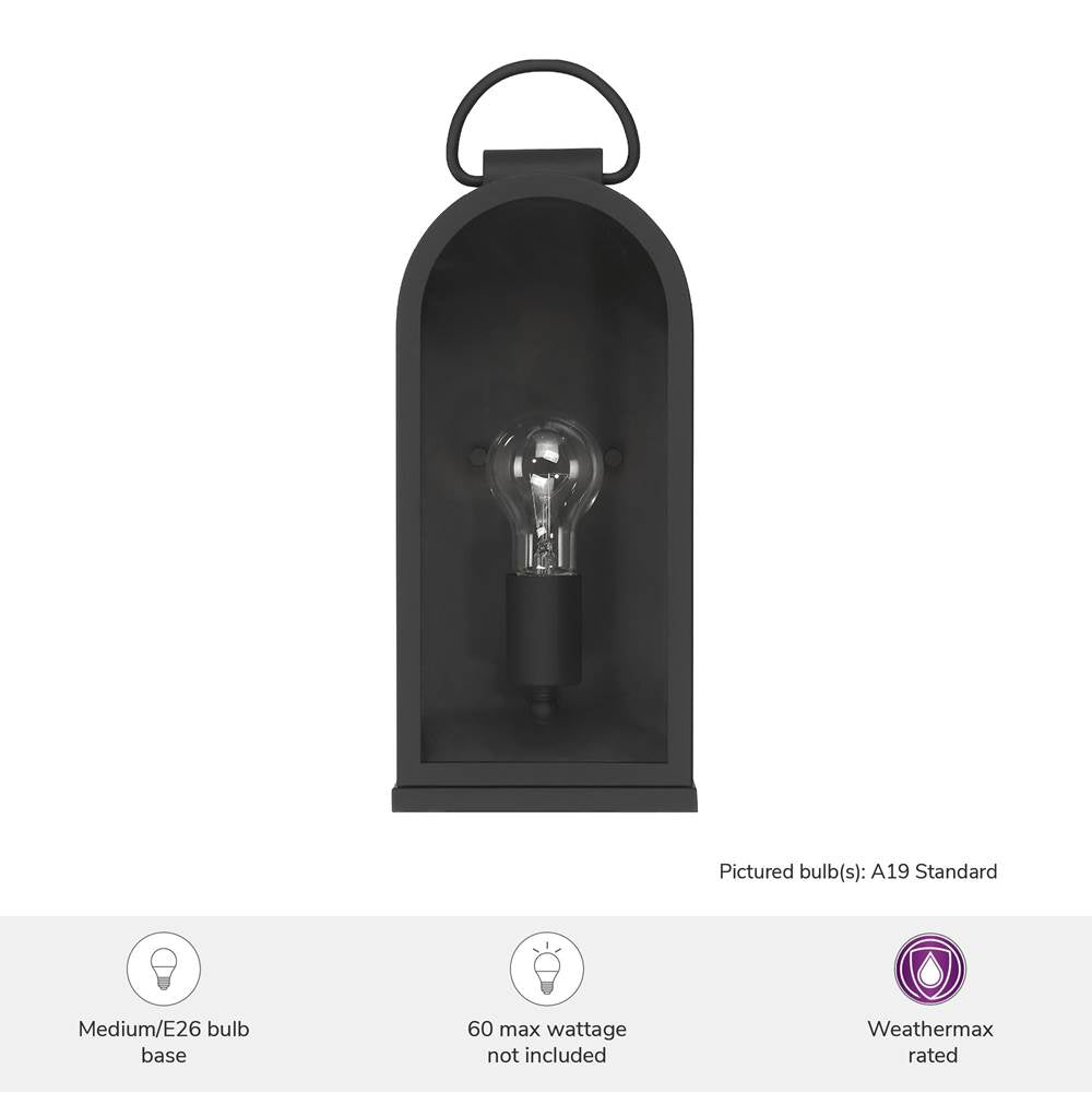 Hunter 46058 Matte Black Hunter Kendra Bell Matte Black With Clear Glass 1 Light Image 6