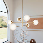 Hunter 13207 Alturas Gold Hepburn 6 Light Extra Large Chandelier Gold Image 5