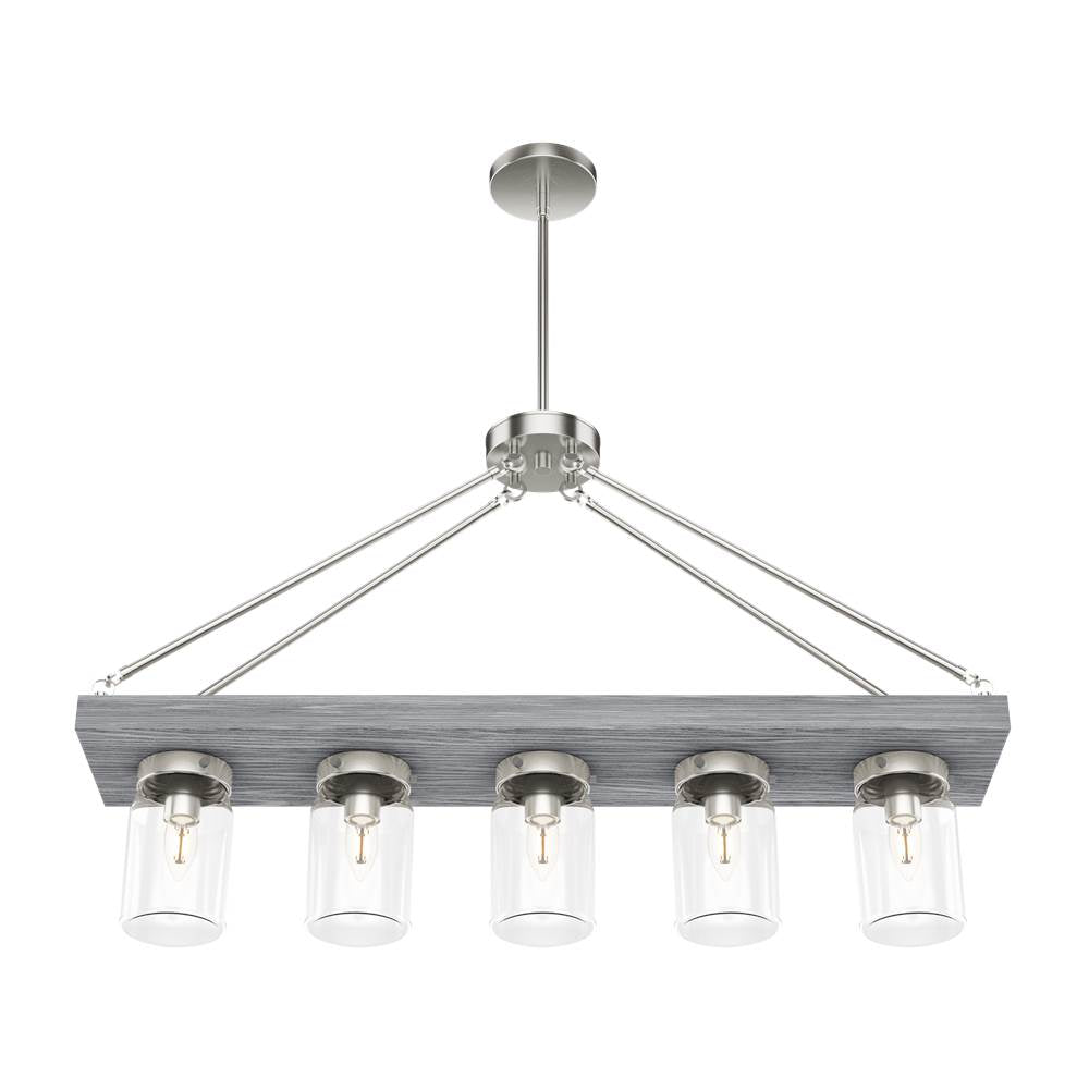 Hunter 19007 Brushed Nickel Devon Park Chandelier - Brushed Nickel Image 1