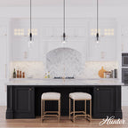 Hunter 45224 Matte Black Gatz Matte Black With Clear Fluted Glass 1 Light Pendant Ceiling Light Fixture Image 5